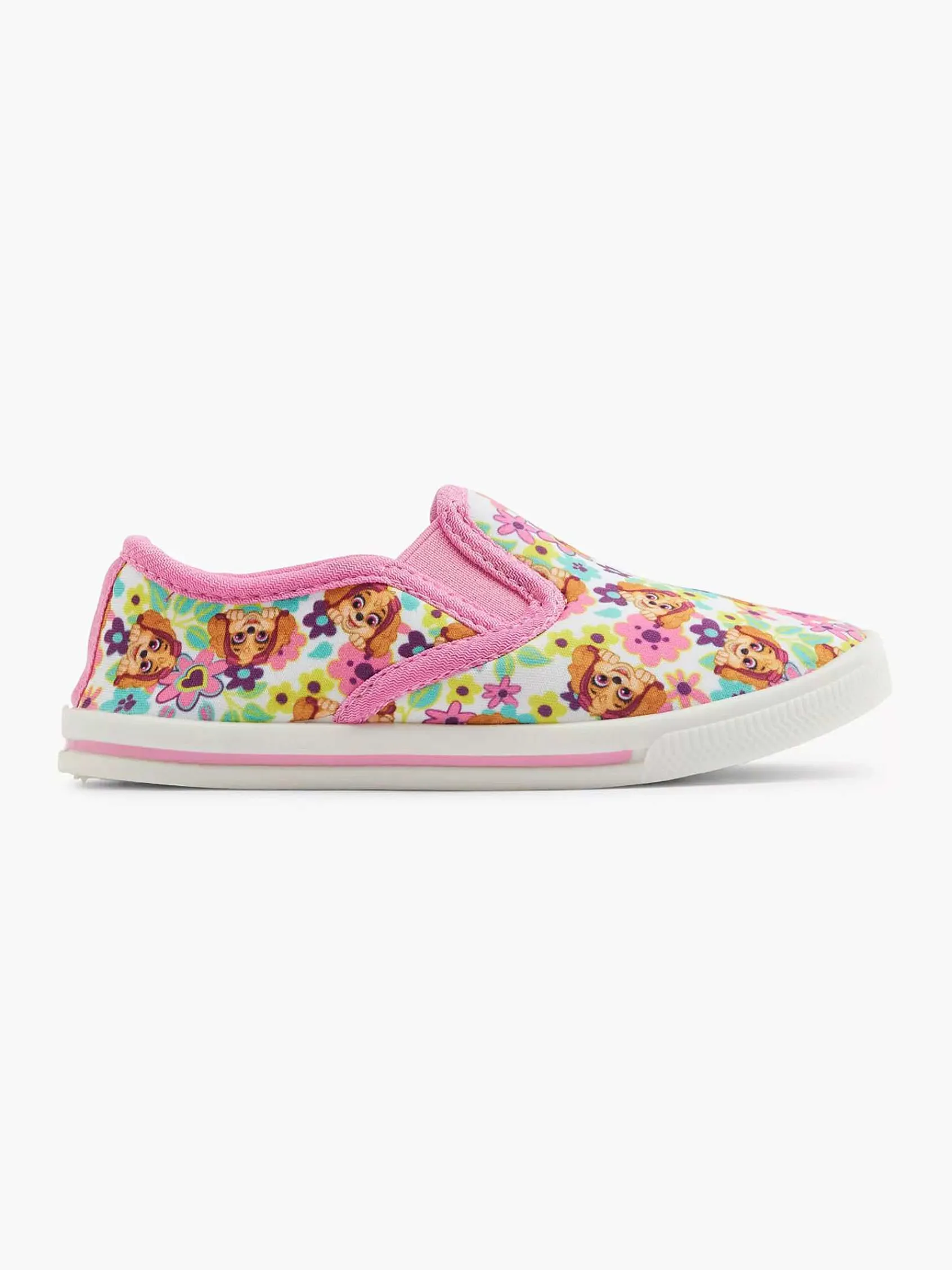 Jongensschoenen|PAW Patrol Gekleurde Canvas Instapper Bloemen