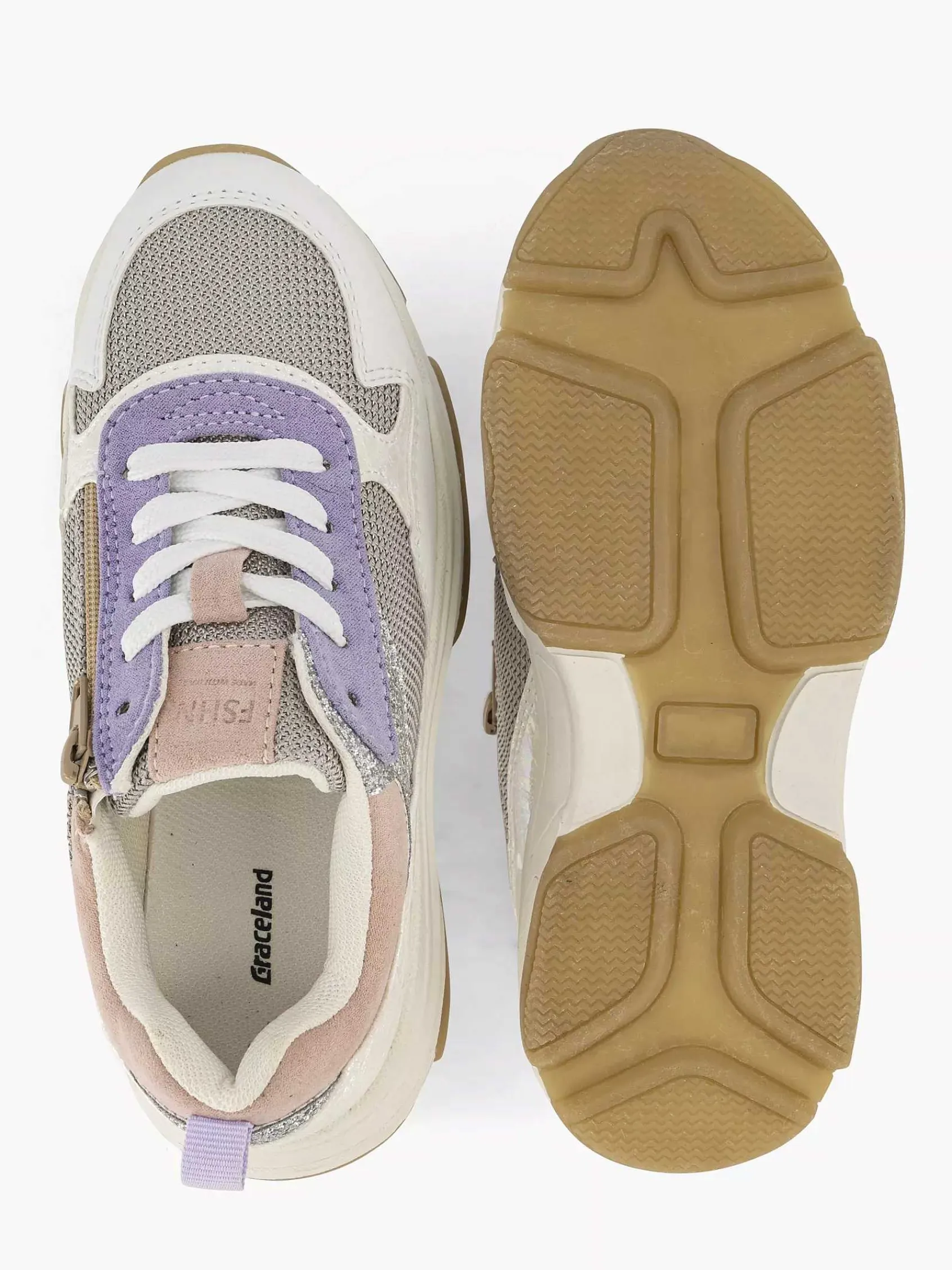 Jongensschoenen|Graceland Gekleurde Chunky Sneaker Glitters