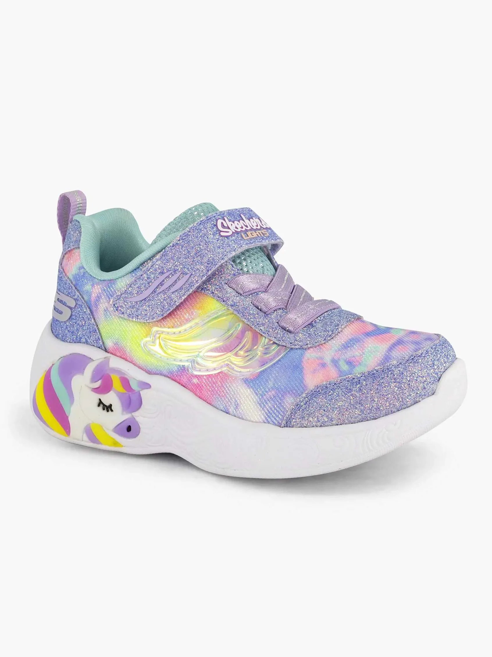 Jongensschoenen|Skechers Gekleurde Sneaker Lichtjes