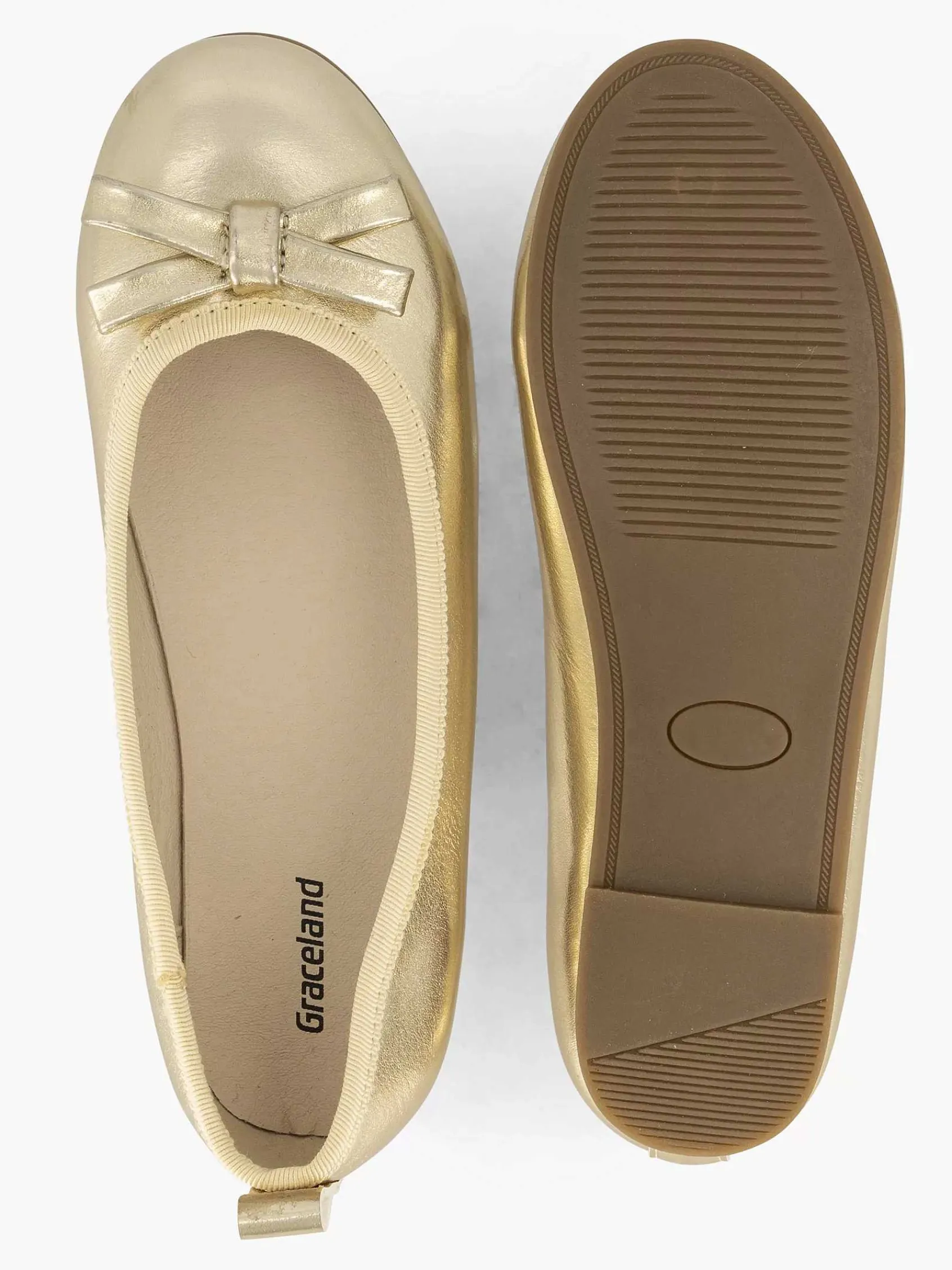 Jongensschoenen|Graceland Gouden Ballerina Gesp