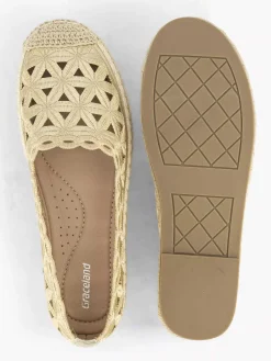 Instappers|Graceland Gouden Espadrille