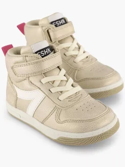 Jongensschoenen|Cupcake Couture Gouden Hoge Sneaker