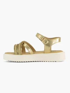 Jongensschoenen|Oxmox Gouden Platform Sandaal