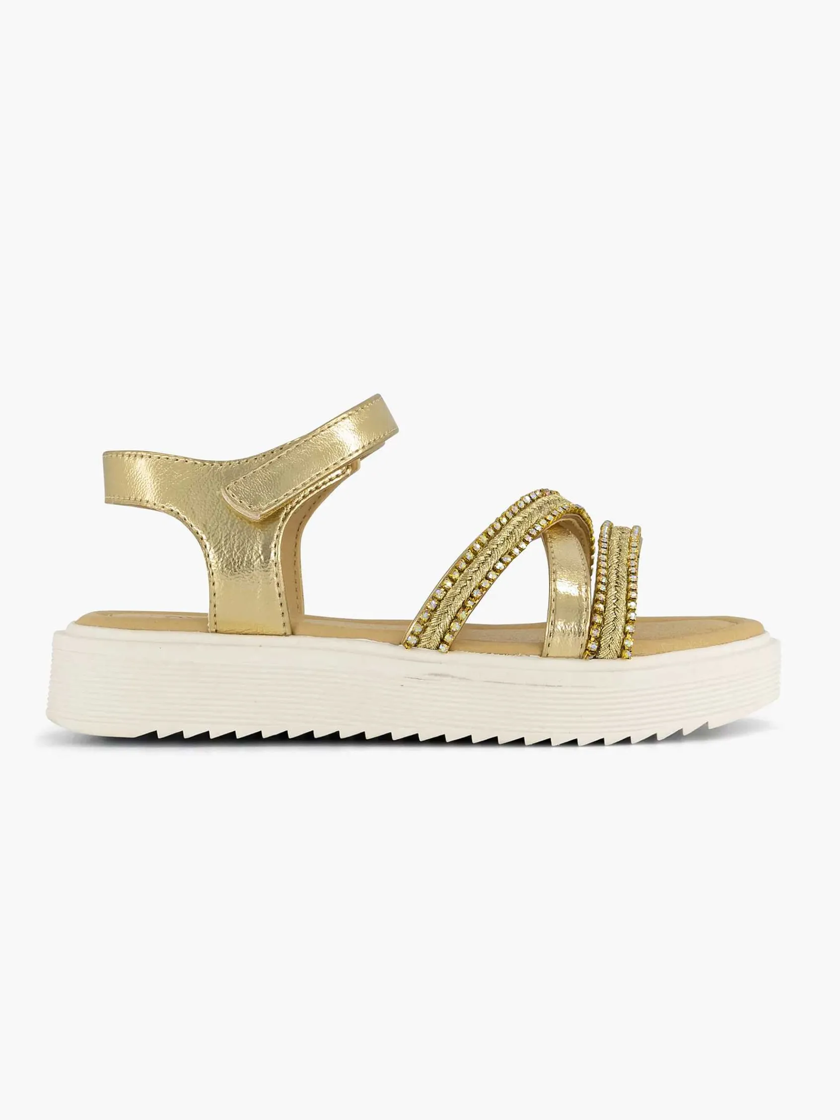 Jongensschoenen|Oxmox Gouden Platform Sandaal