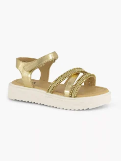 Jongensschoenen|Oxmox Gouden Platform Sandaal