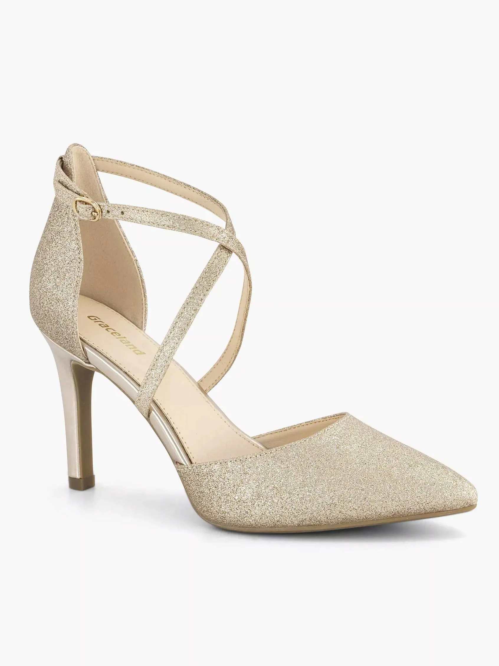 Pumps|Graceland Gouden Pump Glitter