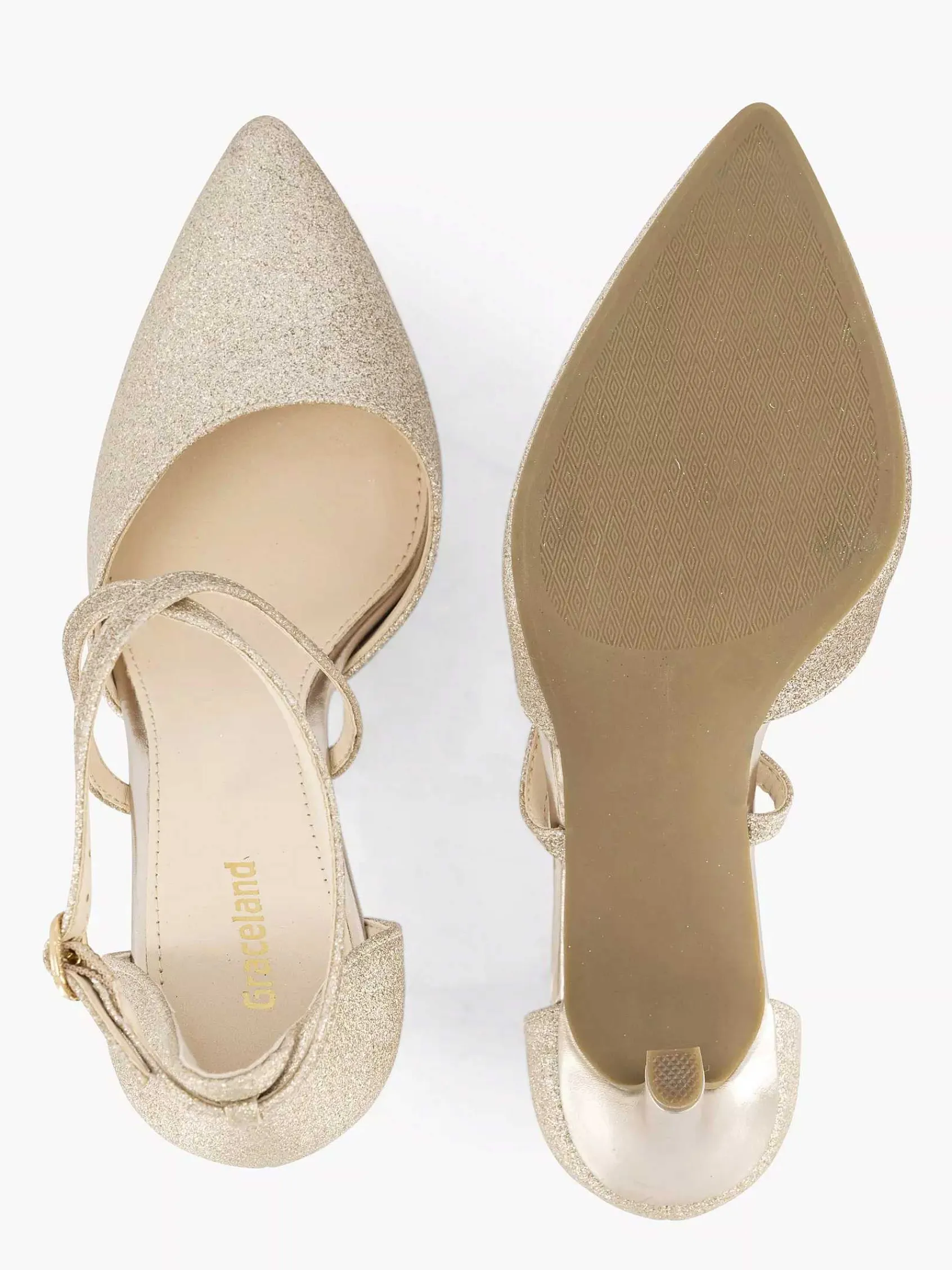 Pumps|Graceland Gouden Pump Glitter