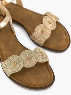 Sandalen|Graceland Gouden Sandaal