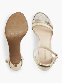 Hoge Hakken|Graceland Gouden Sandalette Metallic