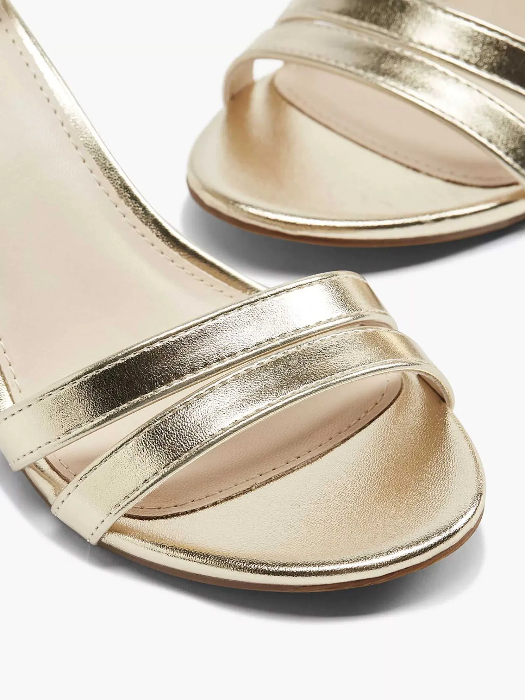 Hoge Hakken|Graceland Gouden Sandalette Metallic