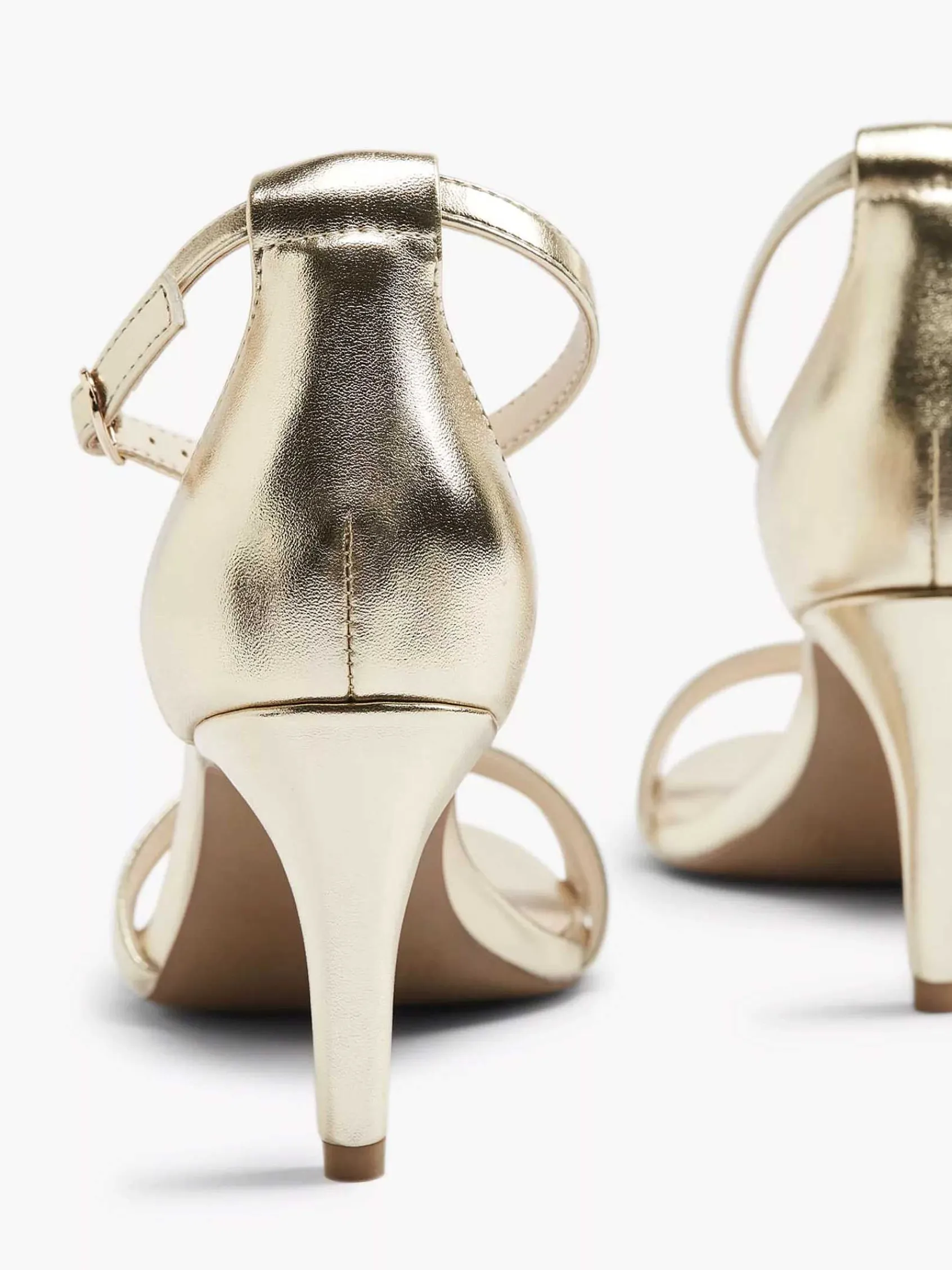 Hoge Hakken|Graceland Gouden Sandalette Metallic