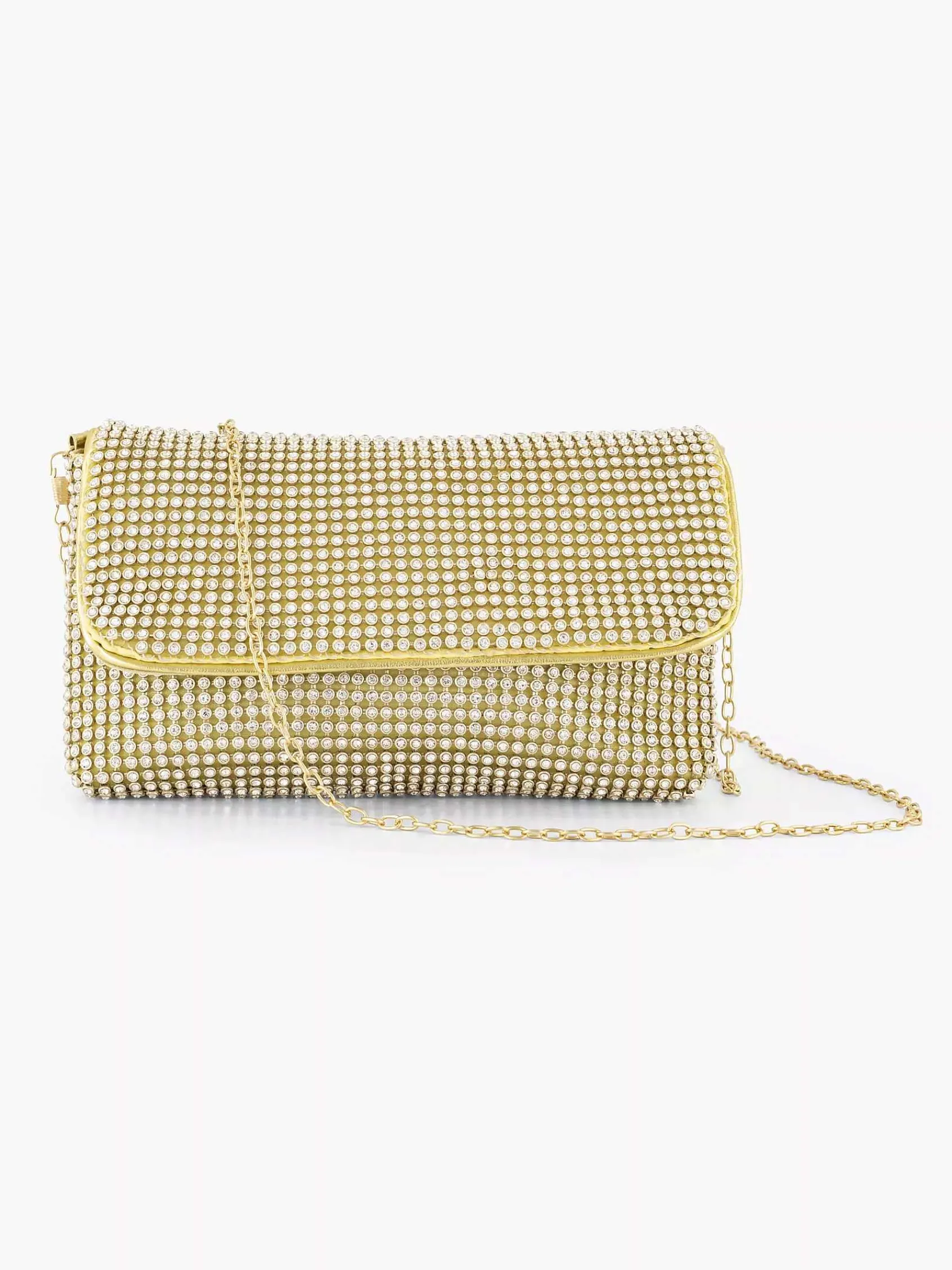 Online Exclusive Accessoires|Graceland Gouden Schoudertas Steentjes