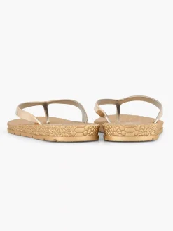 Slippers|Blue Fin Gouden Teenslipper