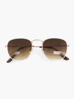 Online Exclusive Accessoires|Graceland Gouden Zonnebril Met Bruine Glazen