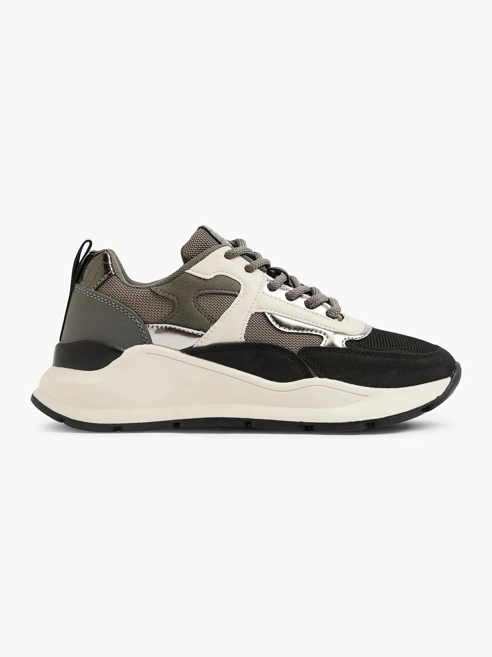 Sneakers|Oxmox Grijze Chunky Sneaker