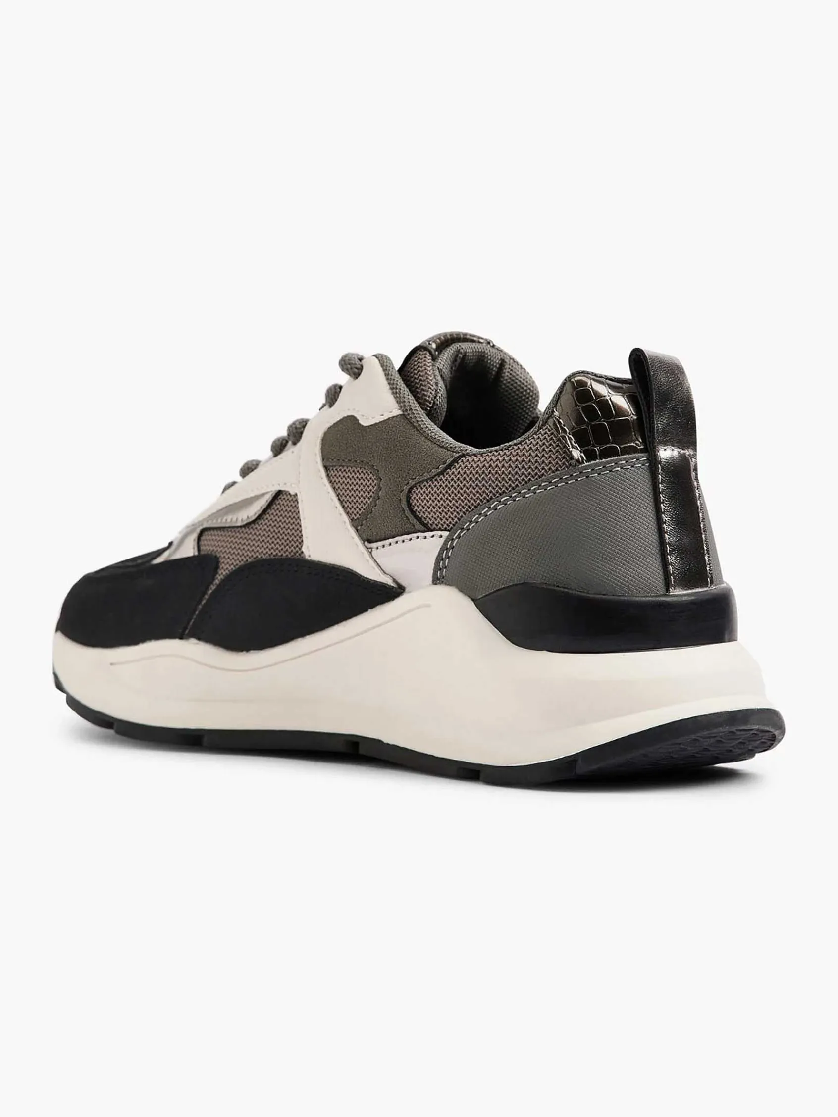 Sneakers|Oxmox Grijze Chunky Sneaker