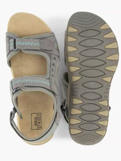 Comfort Schoenen|Easy Street Grijze Comfort Sandaal