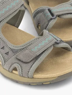 Comfort Schoenen|Easy Street Grijze Comfort Sandaal
