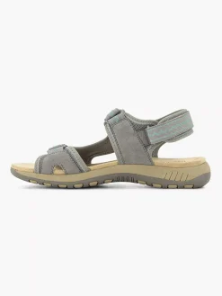 Comfort Schoenen|Easy Street Grijze Comfort Sandaal