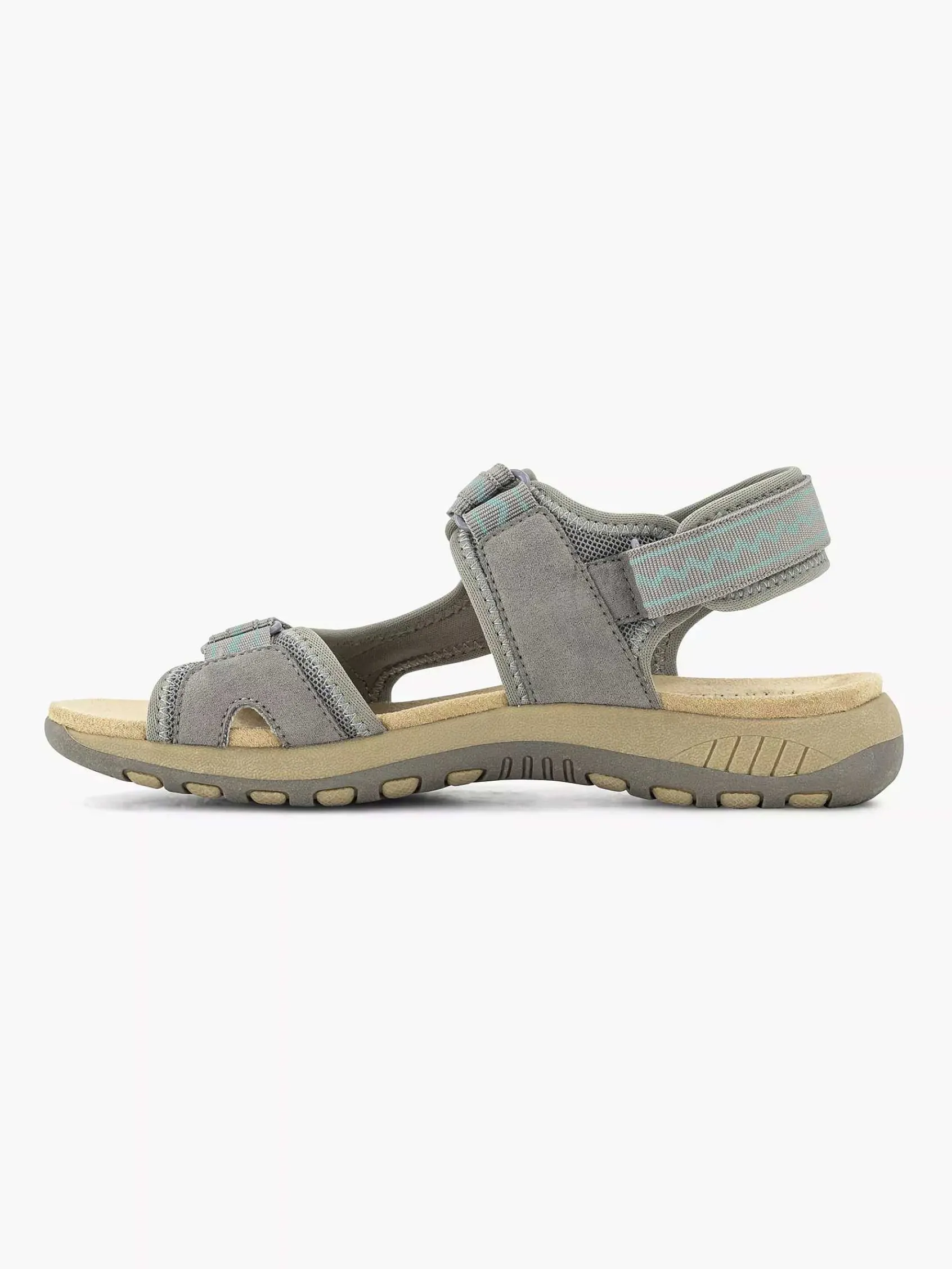 Comfort Schoenen|Easy Street Grijze Comfort Sandaal