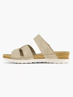 Comfort Schoenen|Easy Street Grijze Comfort Slipper