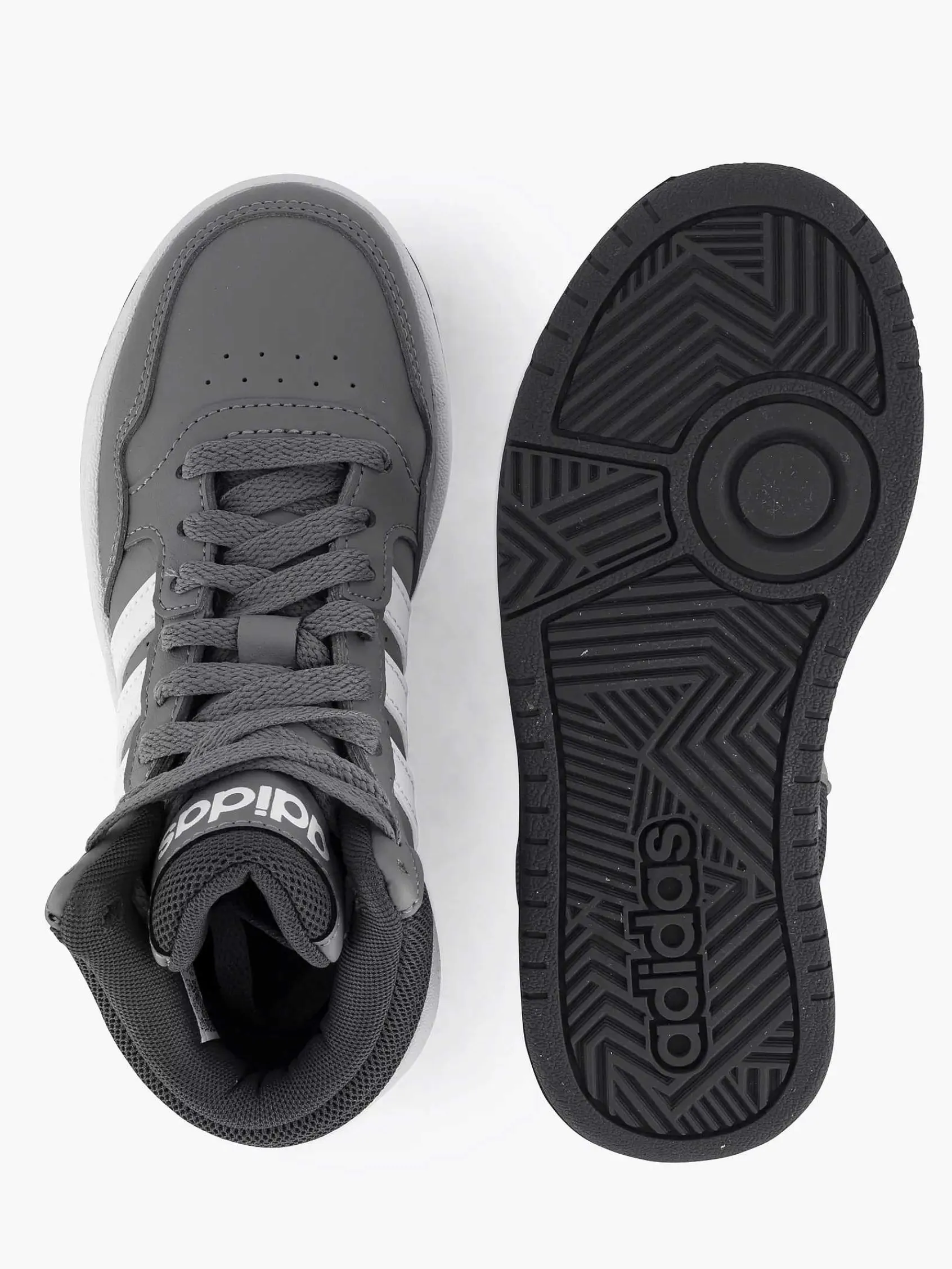 Jongensschoenen|adidas Grijze Hoops Mid 3.0 K