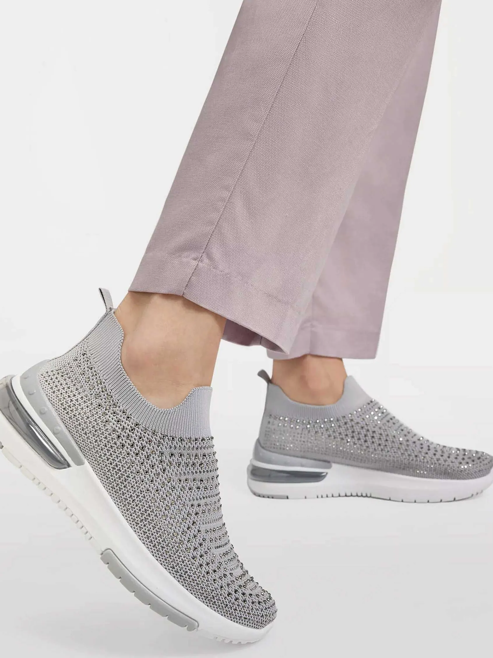 Sneakers|Graceland Grijze Instapper