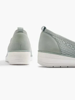 Comfort Schoenen|Easy Street Grijze Instapper Sleehak
