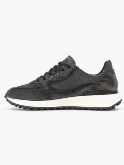 Sneakers|Oxmox Grijze Leren Sneaker