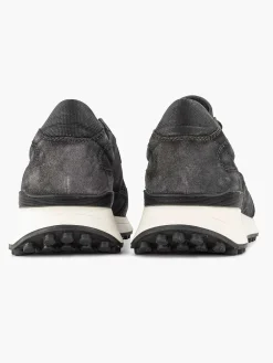 Sneakers|Oxmox Grijze Leren Sneaker