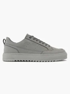 Sneakers|Oxmox Grijze Leren Sneaker