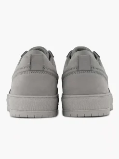 Sneakers|Oxmox Grijze Leren Sneaker