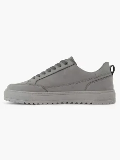 Sneakers|Oxmox Grijze Leren Sneaker