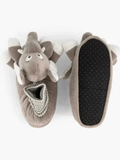 Jongensschoenen|Bobbi-Shoes Grijze Pantoffel Olifant