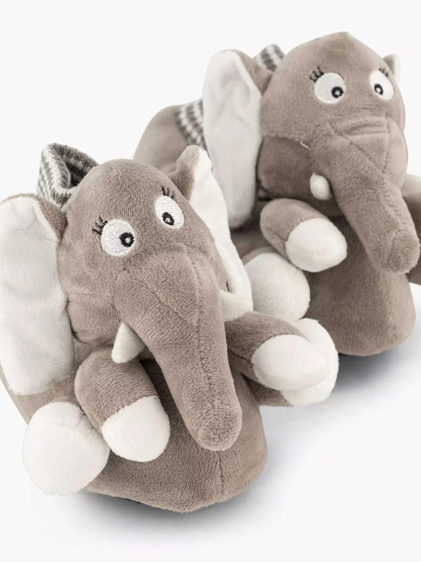 Jongensschoenen|Bobbi-Shoes Grijze Pantoffel Olifant