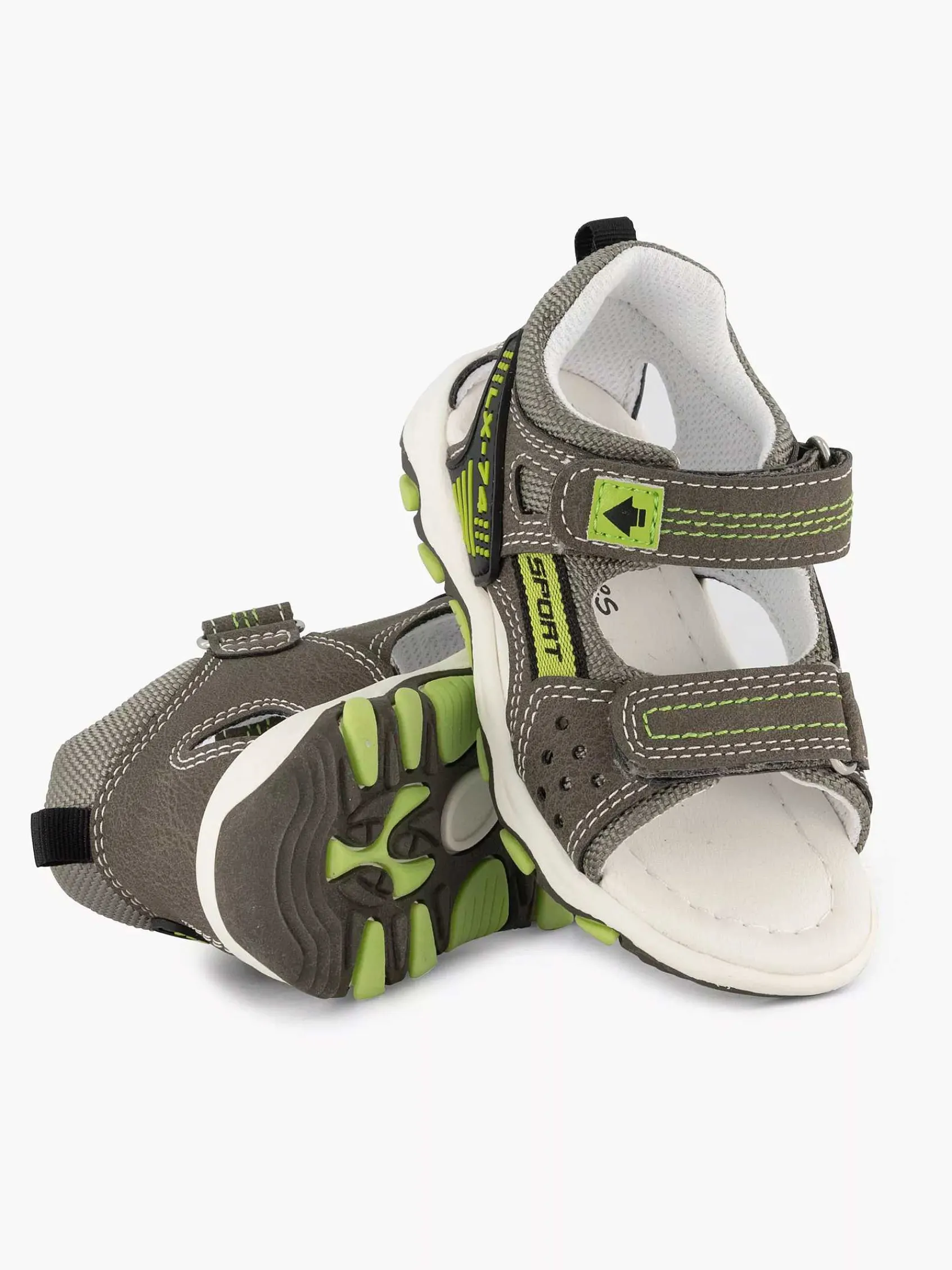 Jongensschoenen|Bobbi-Shoes Grijze Sandaal