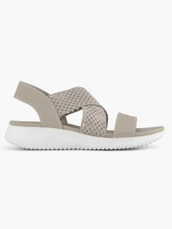 Sandalen|Skechers Grijze Sandalen Neon Star