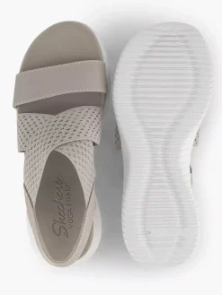 Sandalen|Skechers Grijze Sandalen Neon Star