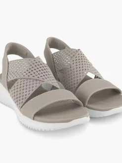 Sandalen|Skechers Grijze Sandalen Neon Star