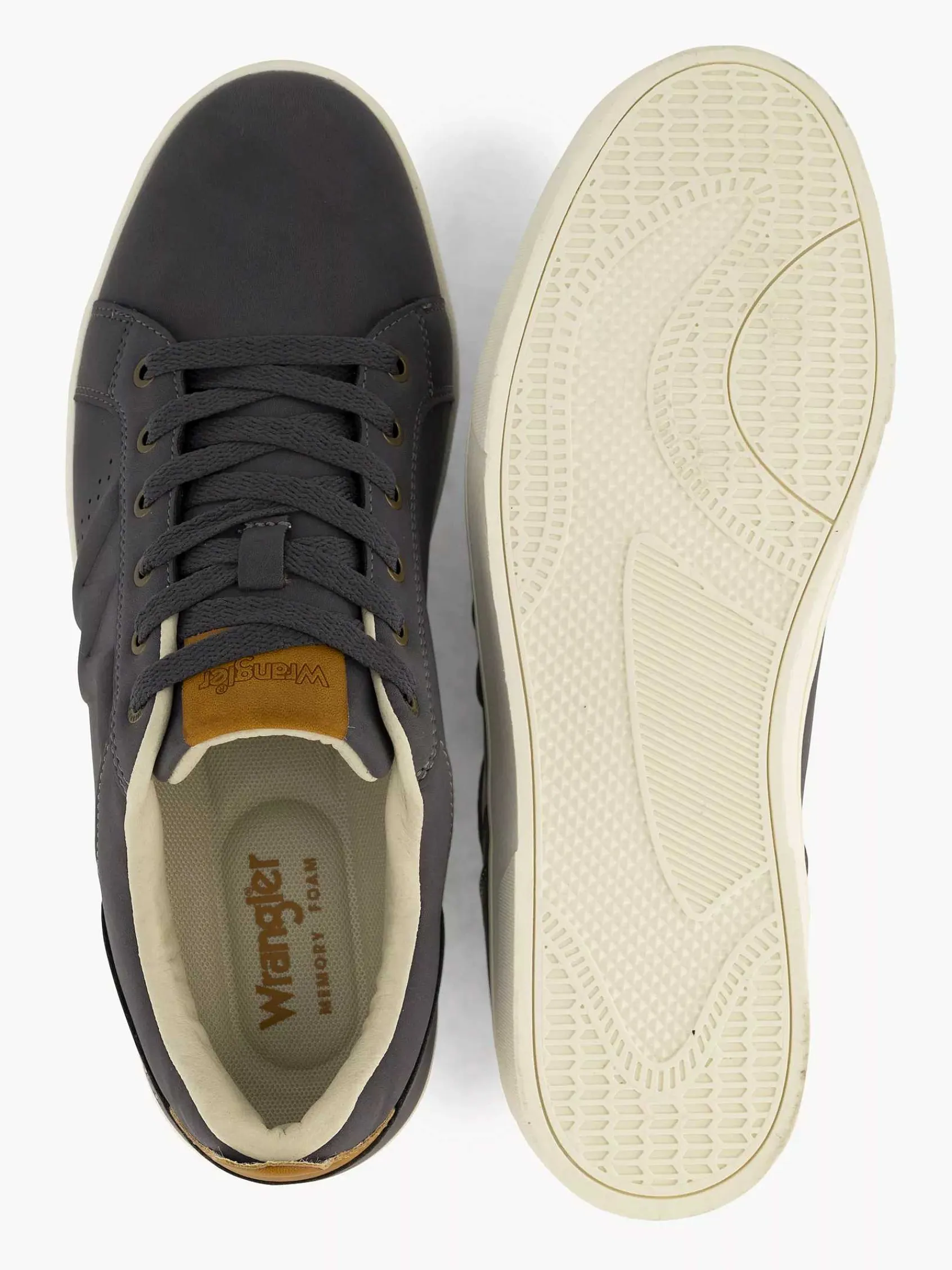 Sneakers|Wrangler Grijze Sneaker