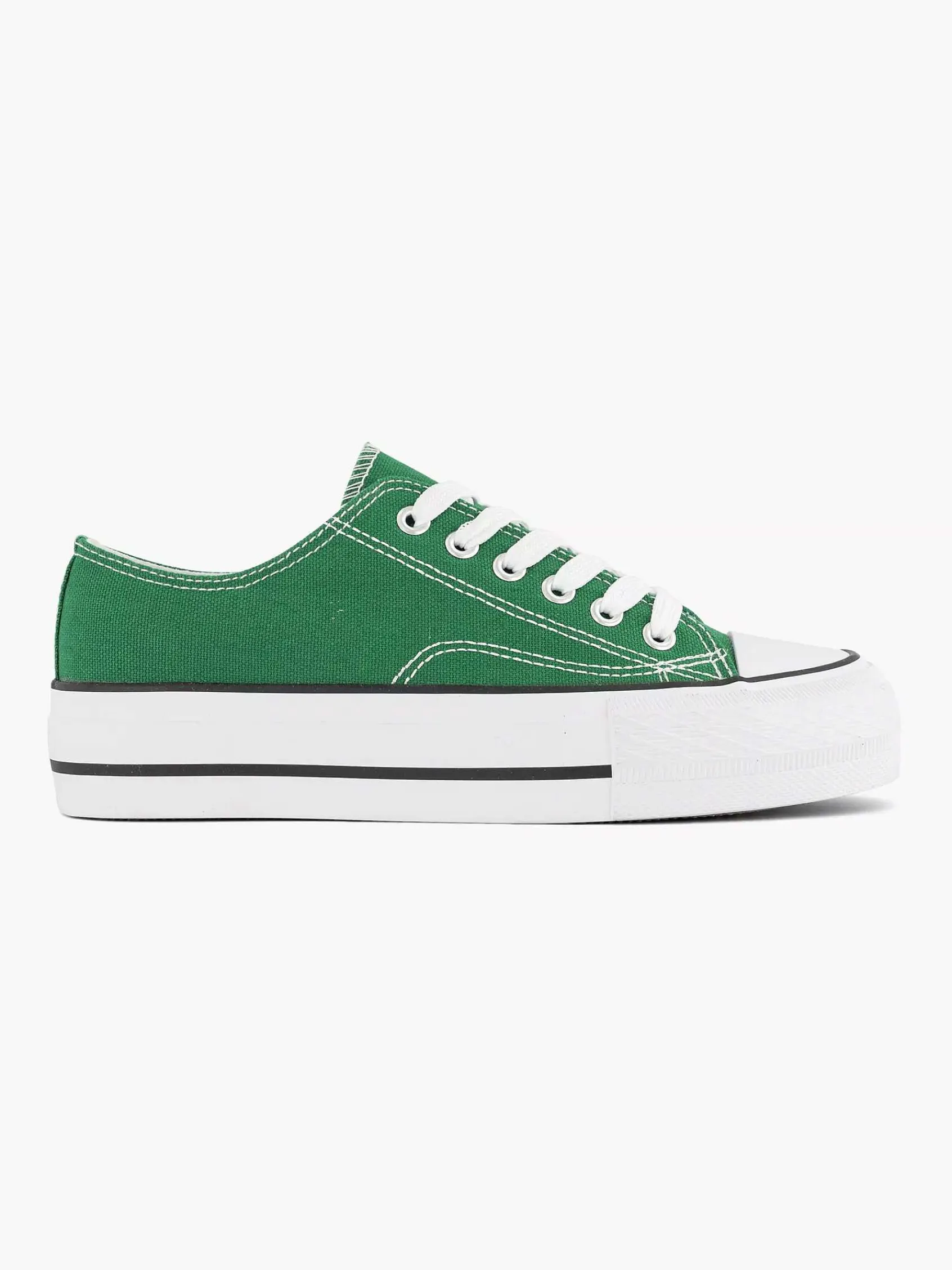 Sneakers|Graceland Groene Canvas Sneaker