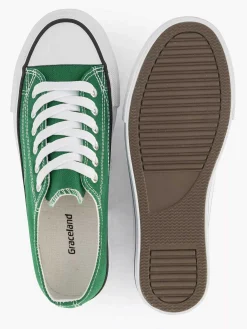 Sneakers|Graceland Groene Canvas Sneaker