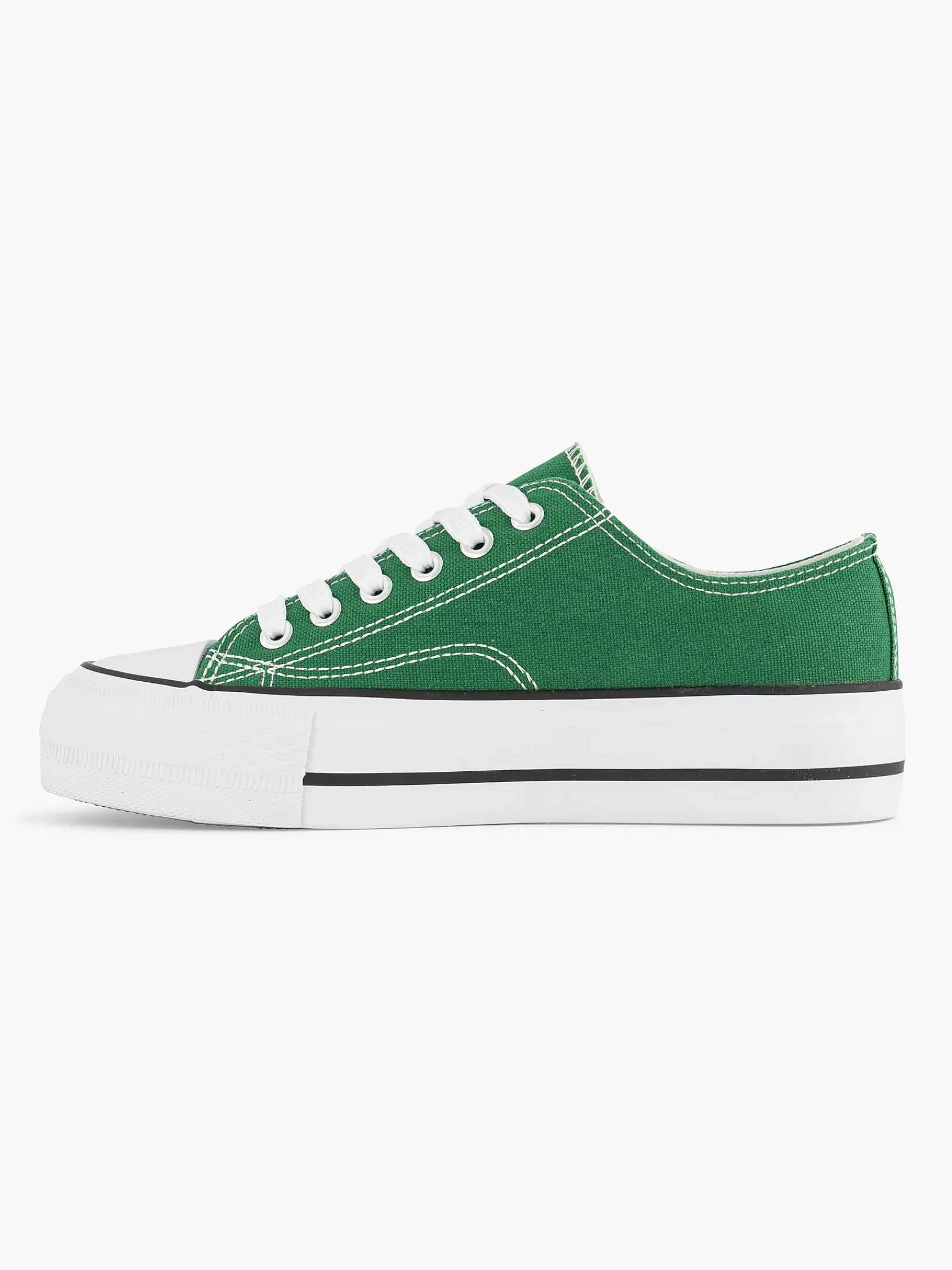 Sneakers|Graceland Groene Canvas Sneaker
