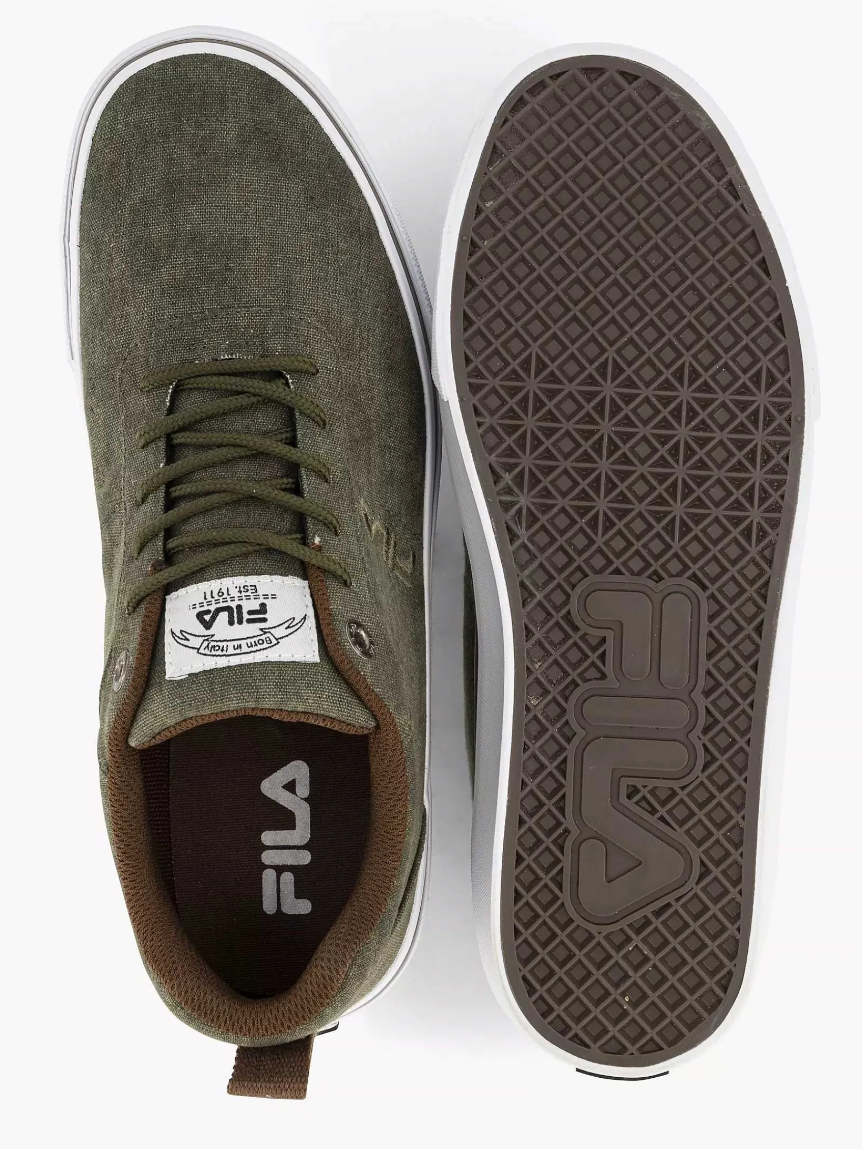Sneakers|FILA Groene Canvas Sneaker