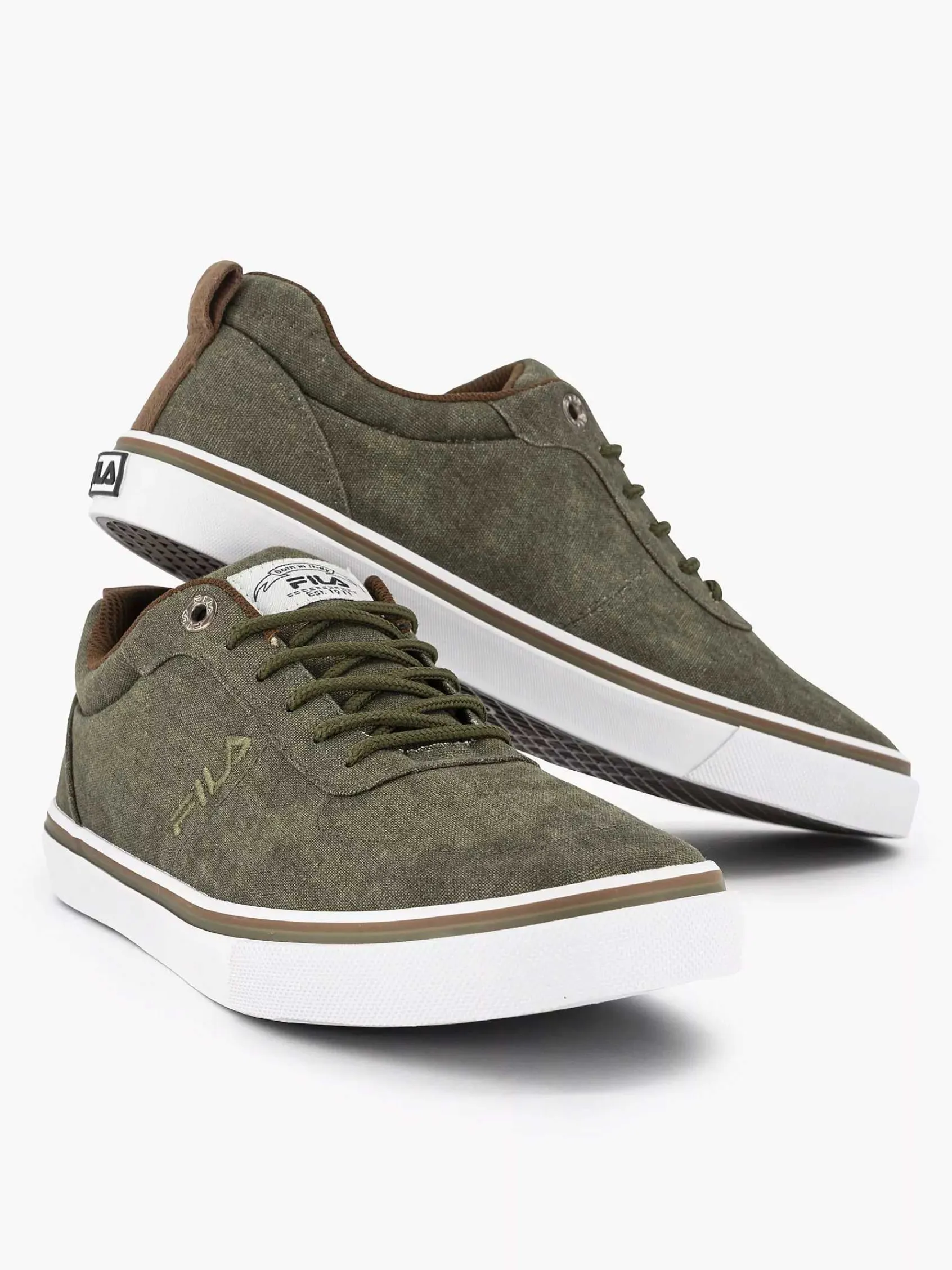 Sneakers|FILA Groene Canvas Sneaker