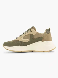 Sneakers|Oxmox Groene Chunky Sneaker