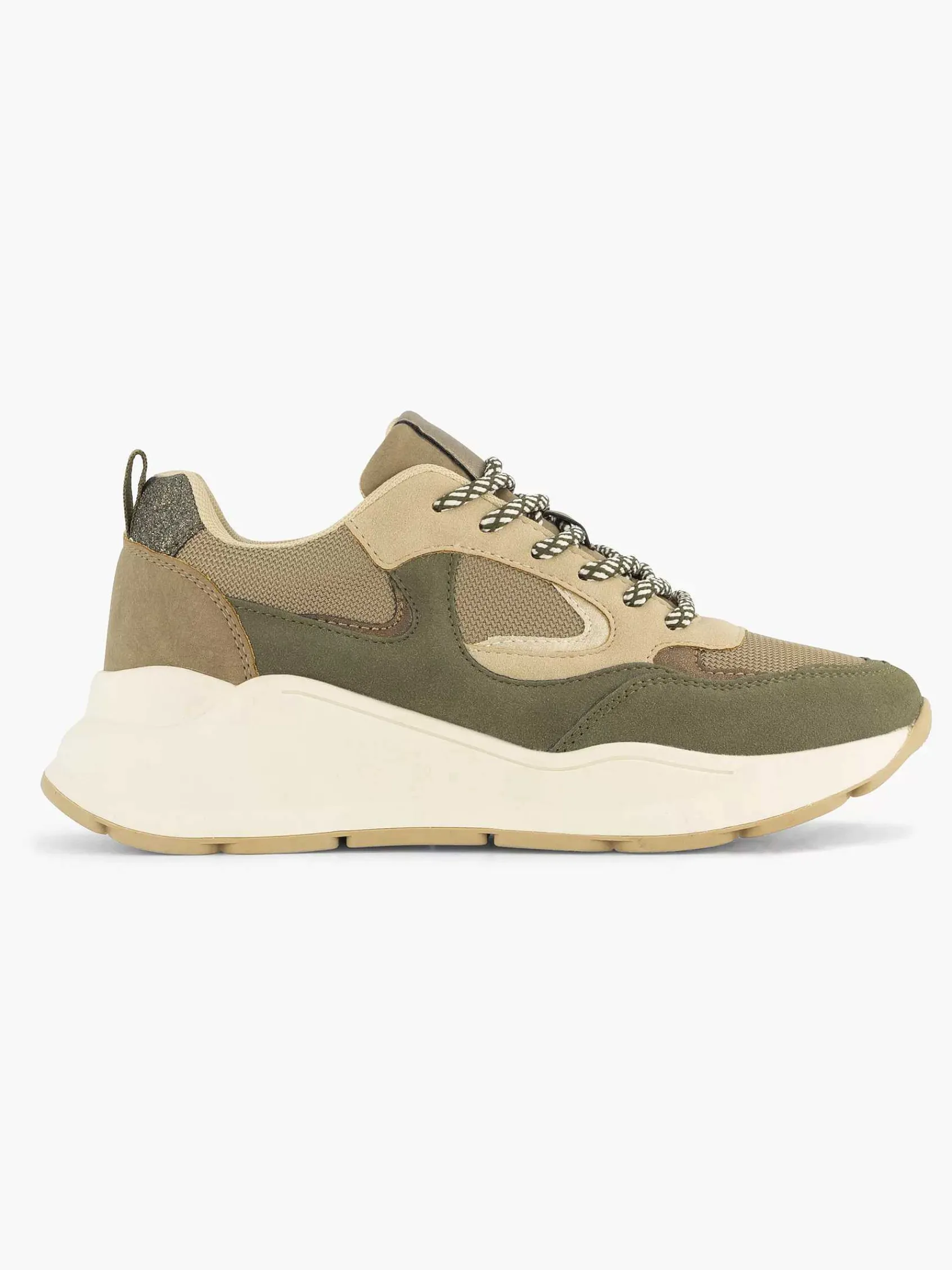 Sneakers|Oxmox Groene Chunky Sneaker