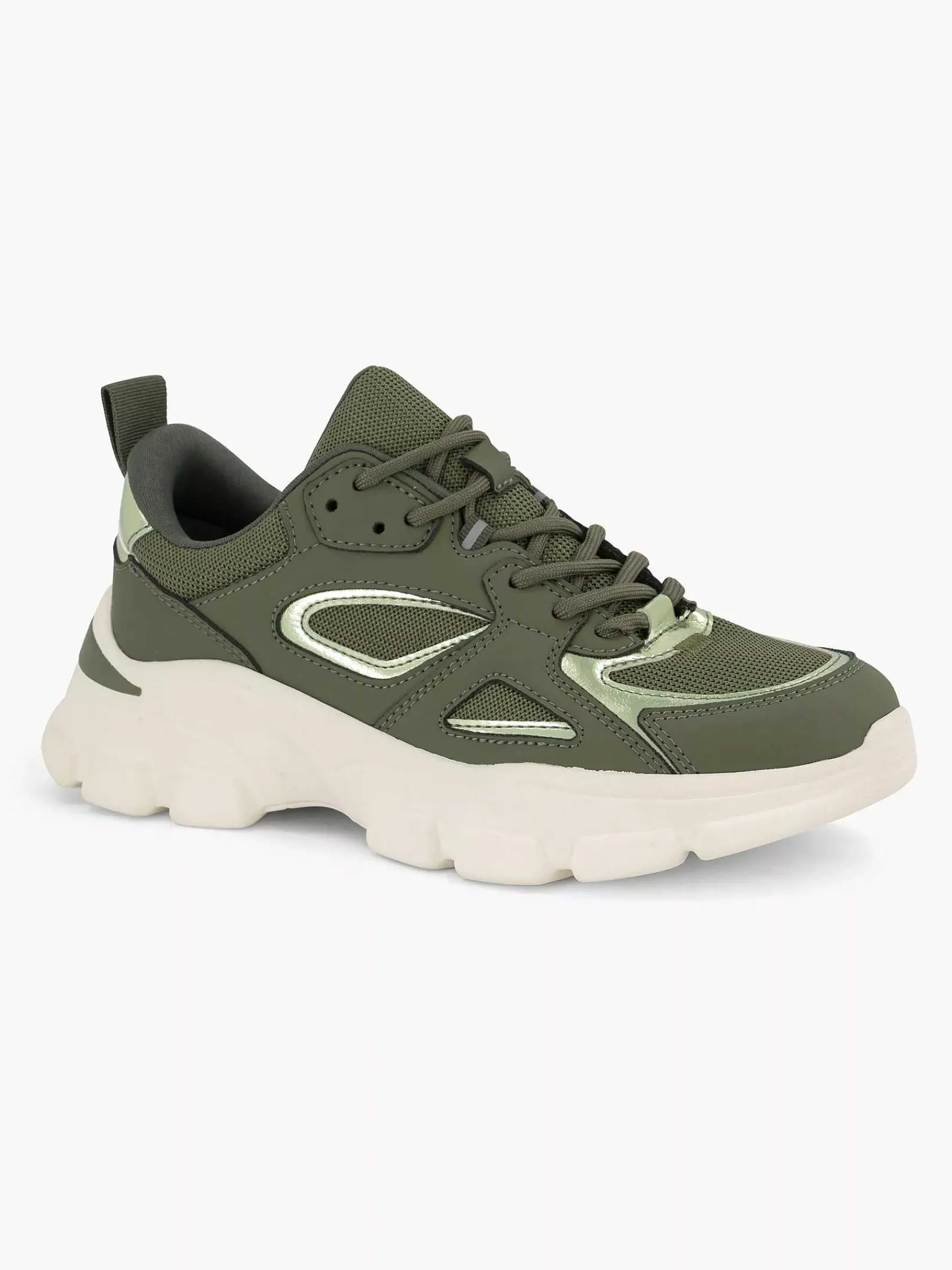 Sneakers|Oxmox Groene Chunky Sneaker
