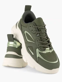 Sneakers|Oxmox Groene Chunky Sneaker