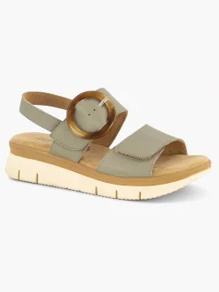 Comfort Schoenen|Medicus Groene Comfort Sandaal